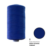 Coats Spun Polyester Sewing Thread | 1000m | Astra EcoV TKT120 | Royal Blue 8