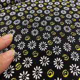 Quilting fabric | Tri Color Swirling Flowers | C1267BLACK