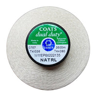 Coats UV Polyfil Glace Dual Duty | Polyester/Cotton Corespun Thread | For Industrial Machines | 3,500m | NATURAL