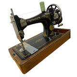 Singer 128K Hand Crank 1946 Vintage Sewing Machine | Long Shuttle