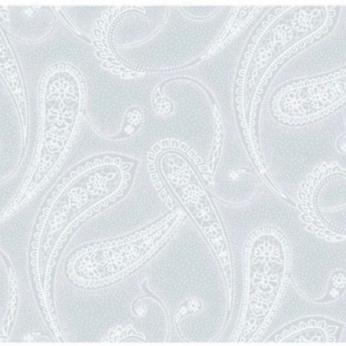 Quilting Fabric | White on White - Paisley Symphony | Da Gama | XC095401