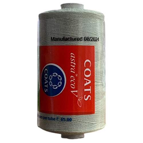 Coats Spun Polyester Sewing Thread | Astra EcoV TKT120 | 1000m | Light Grey 4121