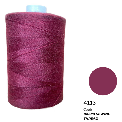Sewing thread dark red 1000m
