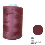 Coats Spun Polyester Sewing Thread | 1000m | Brown Maroon-112