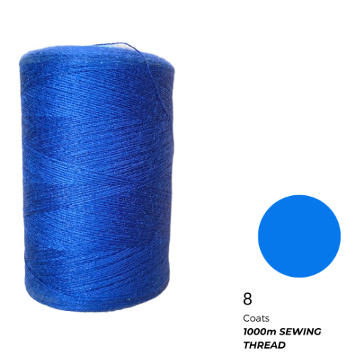 6000 meters of Cork Sewing Thread - Lubricated polyester thread, polyester  floss Royal Blue