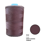 Coats Spun Polyester Sewing Thread | 1000m | Brown Maroon 112