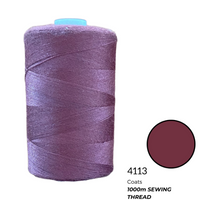 Coats Spun Polyester Sewing Thread | 1000m | Dusty Maroon 4113