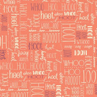 Quilting fabric | Whoos Hoo in Coral | 515964
