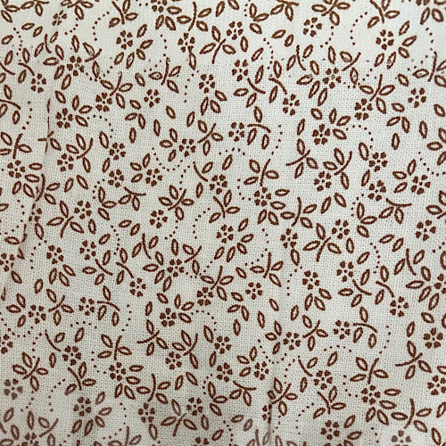 Quilting Fabric | White with Brown 010322